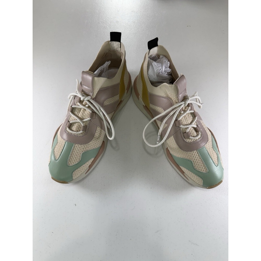 Mia Women's Casual Sneakers Tan/Green Multicolored Size 10M New